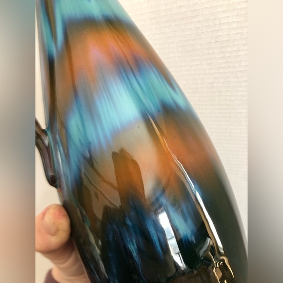 Vtg CCC Rainbow Glaze Pitcher - Picture 12 of 16